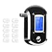Produktbild niceEshop Alkohol Tester, Portable Handheld Professional Breathalyzer Alkohol Tester mit Großen Digitalen LCD-Display und 10st Mundstücke