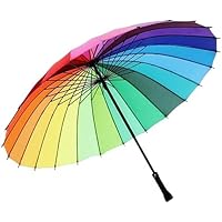 STREZO Rainbow Umbrella | Multi-Color Rainbow Umbrella for Girls | Rainbow Umbrella for Men | Rainbow Umbrella Big Size…