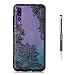Produktbild Grandoin Huawei P20 Pro Hülle, 2 in 1 Ultra Dünne Schale Luxus Ultra Dünn Weich TPU Bumper Case Silikon Schutzhülle Handy Tasche für Huawei P20 Pro (Schwarzer Lotus)