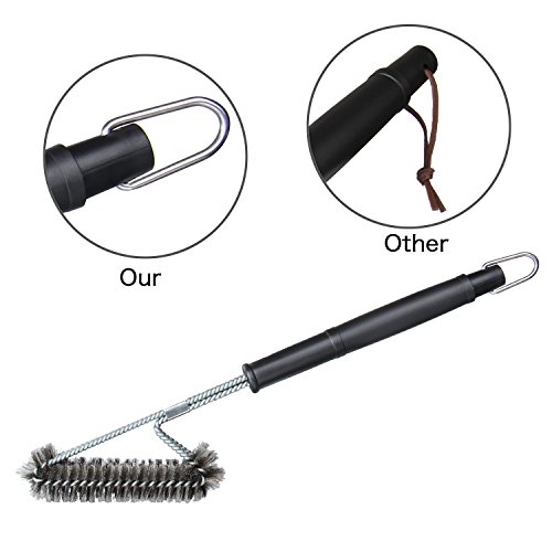 MF Tech 3 in 1 Grillbürste – 18“ Edelstahl Grillbürsten Grill und BBQ Reinigungswerkzeuge Zubehör – Outdoorchef - 5