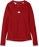 Geruchshemmendes Material adidas Kinder Alphaskin Longsleeve Funktions Shirt, Power Red, 152