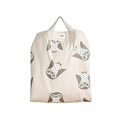 3 Sprouts Tapis de Jeu-Sac de Rangement pour Jouets Chouette