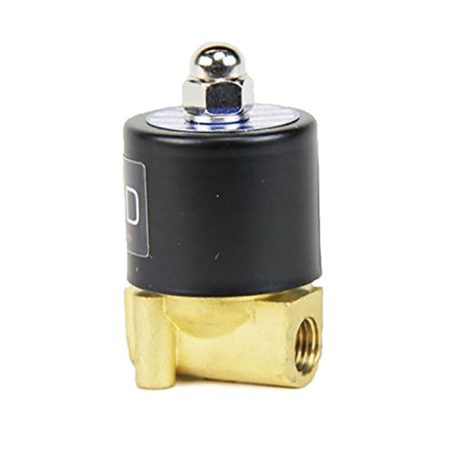 U.S. Solid 1/4” G 12 V DC Messing Magnetventil Direktgesteuert Servogesteuert für Wasser Luft Gas Öl NC Brass Solenoid Valve 0-10 Bar - 5