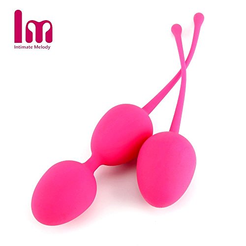 Intimate Melody NINA BEADS Boules Vaginales Exerciseurs de Kegel Balles de Geisha pour Exercices de Plancher Pelvien pour Rééducation et Musculation de Périnée Usage Interne Lot de 2 Rose Vive