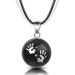 Baby Hands Pendentif avec 114 cm Long Collier Femme enceinte cadeau