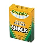 Crayola White Chalk - 12 Stick Pack