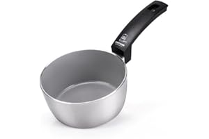 Moneta Innova Casseruola 1m 16cm, rivestimento naturale FineGres (NO PFAS), anche per induzione, 100% Made in Italy