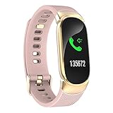 Knowin Smartwatch Fitness Uhr QW16 Smart Watch Sport Fitness Aktivität Herzfrequenz Tracker Blutdruck Uhr Hellen Bildschirm Intelligente Armbanduhr mit Schrittzähler Pulsmesser Schlafmonitor Armband