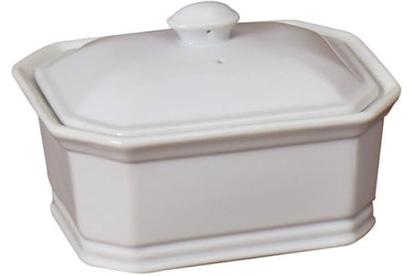 PORCELAINE BLANCHE Terrine rectangulaire 600g - 5236