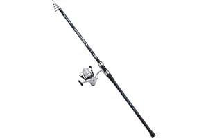 Mitchell Adventure 2 Combos rotatifs – Vierges Solides et fiables, Guides en Acier Inoxydable, poignées en EVA, Moulinet Rotatif à roulement à Billes 1 + 1, pré-bobiné avec Ligne Mono Solide