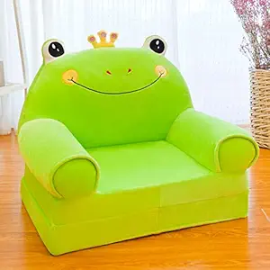 Soft Toy Kids Frog Shape Baby Sofa Cum Bed Baby Chair for 0-2 Years Sofa Cum Bed Sofa Cum Bed