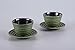 Produktbild Gusseisen Teetassen-Set 4-teilig Misaki olivgrün mit Untersetzer