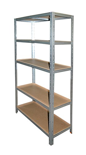 Steckregal 200x80x30 cm verzinkt 5 Böden Lagerregal Metallregal Kellerregal Regal Regalsysteme - 4
