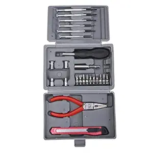 SYGA 24 Pcs Household Multi-Function Tool Box Hardware Combination Tool kit with Storage Tool Box