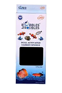 Bubbles N Troubles Dual Activated Carbon Sponge for Top Filers and Submirgeble Filer System