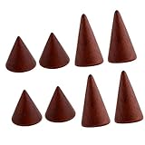 * Material: Madera P Prettyia 8 Piezas De Madera En Forma De Cono Anillo Pulsera Soporte De La Joyería Titular De 3 Cm / 5 Cm De Altura Mostrador De Exhibición De Escaparate