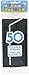 Produktbild Unique Party Supplies Flexible Schwarz Kunststoff Trinkhalme, 50 Stück