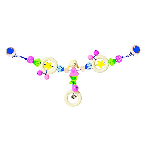Heimess 734850 Wooden Pram String Clip On (Mermaid)