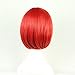 TLT 28cm (11inch) Short Straight Sexy Stylish Cosplay Party Hair Wigs (Red) BU029R