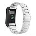 Produktbild MoKo Garmin vívoactive HR Armband - Edelstahl Replacement Watchband Strap Uhrenarmband Erstatzband mit Metallschließe Watch Band für Garmin vívoactive HR Sport GPS-Smartwatch, Silber