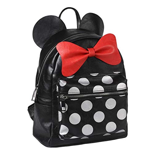 Preisvergleich Produktbild Cerdá Mochila Moda Minnie Rucksack, 25 cm, Schwarz (Negro)