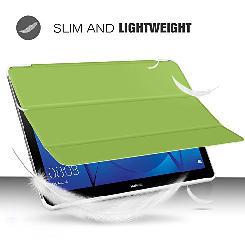 Huawei MediaPad T3 10.0 hülle, IVSO hochwertiges PU Leder Etui hülle Tasche Case – mit Standfunktion, super 360° Anti-Wrestling, ist für Huawei MediaPad T3 10.0 Tablet-PC perfekt geeignet (Grün) - 4
