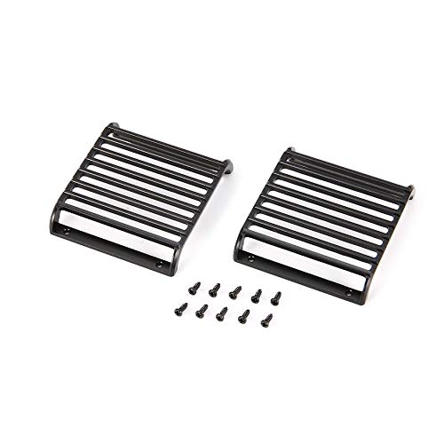 Preisvergleich Produktbild Yaoaoden 2 stücke Metall Frontleuchte Lichtschutz Scheinwerferabdeckung Schutzgitter Schutzfolie für 1 / 10 RC Crawler Klettern Auto ModelTraxxas TRX-4