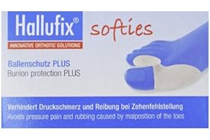 ORMED GMBH Hallufix softies Ballenschutz PLUS m.Zehenspreizer, Ballen- und Mittelfußschutz