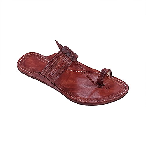 leather chappals for men online
