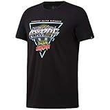 reebok retro shoes taillierter Schnitt Reebok Herren Rc Neon Retro Tee Hemd, Schwarz, M