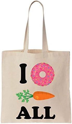 I Donut Carrot All - I Do Not Care At All Cotton Canvas Tote Bag