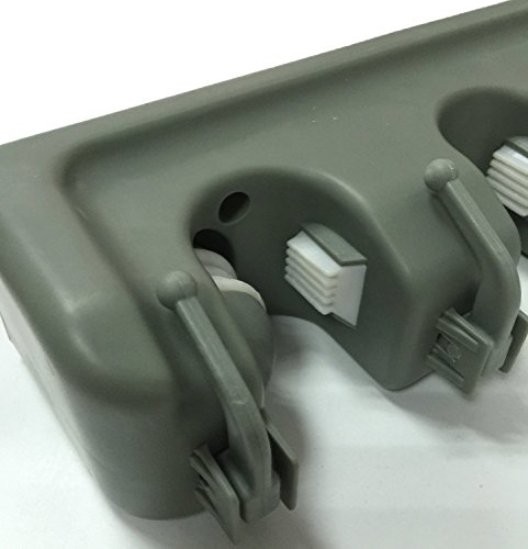 Joyoldelf Pinsel Besen und Mopp Halter Gerätehalter Speicher Wandhalterung Besenhalter Tidy Organiser Wand Rack - 3