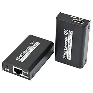 Microware 60M 1080P HDMI POC EDID Network Extender Over Single Ethernet Cable Adapter CAT6/7 RJ45