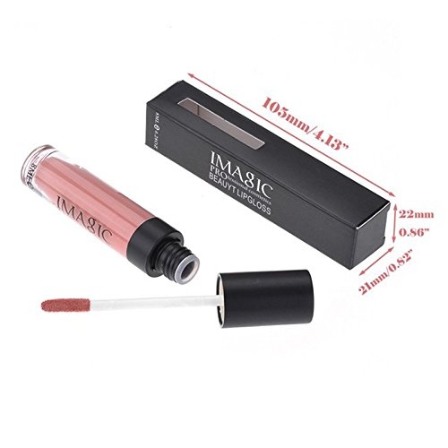 IMAGIC Lipgloss Set 12x Lipglosse Palette Lippenstift Lipstick, Wasserfest, Matt #01- #12 - 3