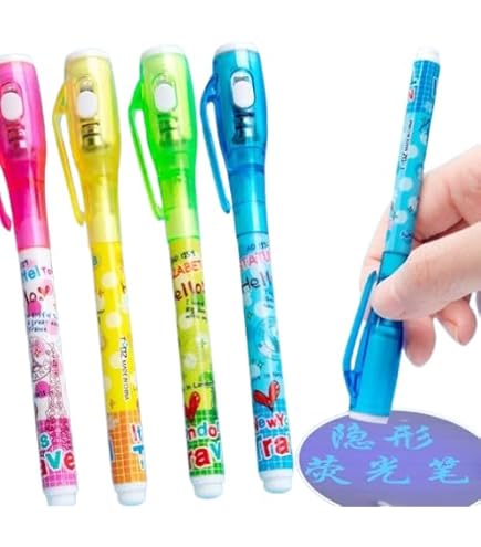 Kidox Magic Secret Pen Set – Invisible Ink, UV Light & Fun Writing