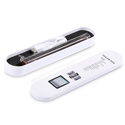 Stylus Stift, Touchscreen Eingabestift , Wrcibo USB Aufladbar Kapazitiver Eingabestift Stylus Touch Pen Touch Screen Zeichnen- und Schreibstift, Feine Präzision Kugelschreiber für Touch-Screen Smartphones & Tablets (Braun) - 7