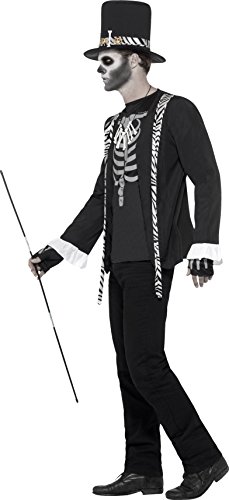 Smiffys Adult men's Witch Doctor Costume, Jacket, Mock T-Shirt, Hat, Necklace and Gloves, Legends of Evil, Halloween, Size L, 45569