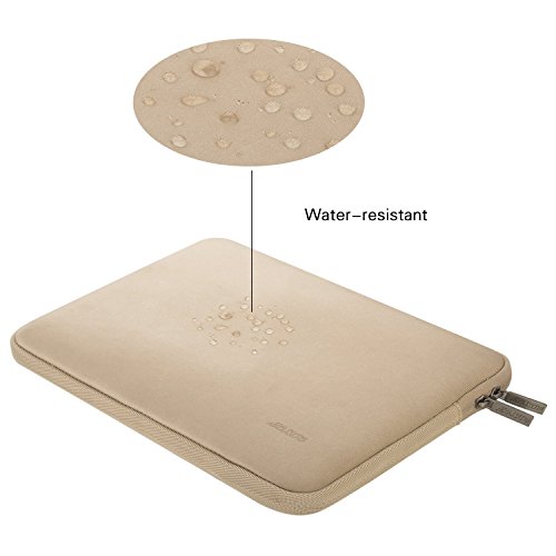 MOSISO Wasserresistente Lycra Laptop Hülsen Beutel Abdeckung für 13-13.3 Zoll MacBook Pro, MacBook Air, Notebook mit kleinem Kasten Fall, Aprikose - 4