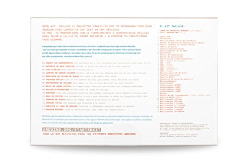 Arduino starter kit para principiantes K030007  manual en espa  ol 