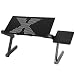 Produktbild Hausee Laptop Tisch Einstellbar Lapdesk Betttisch Notebook Tisch (Schwarz 48CM x 26CM) (Schwarz-1)