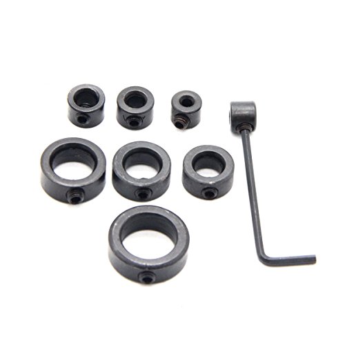 Latinaric 9cs Tiefenanschlagringe Set Bohrer Holzbearbeitung Tiefenbegrenzer Tiefenstop Set 3-16mm - 7
