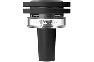 Quasar - Thermokamin RAAS 2 - Borosilikatglas Kamin, Aluminium Heizsystem - Erhöhter Deckel für alle Holzkohlearten - Silikonanschluss - Verbesserter Luftstrom