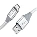 Produktbild UK qliq USB Kabel der U89 Nylon 3.0 A Silber [1-pack]