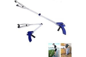 BEAUTYBIGBANG Pince de préhension pratique pliable en aluminium pour fauteuil roulant handicapé