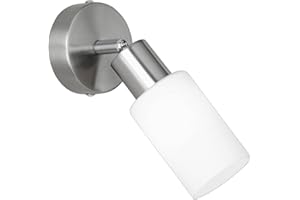 RL LIVE YOUR LIGHT Reality Mars - Foco, bombilla excluida, E14, 40 W, 230 V, A++, E, IP20, alto 19,5 cm, diámetro 8 cm, metal, níquel mate