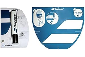 Babolat Tennis Racket String Stencil and Ink Marker (Black Ink Marker)