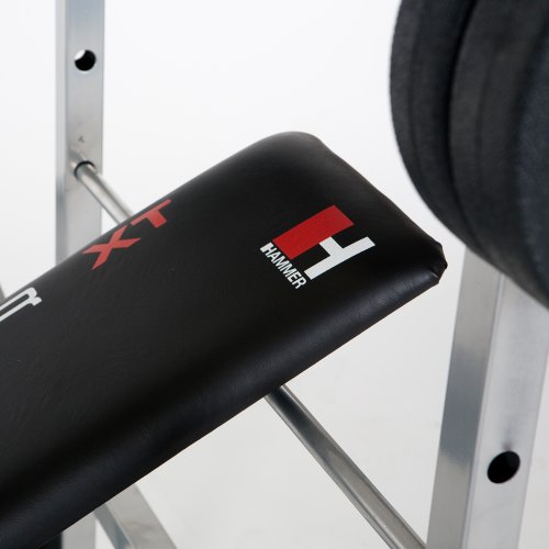 HAMMER Hantelbank POWER XT % Sonderpreis statt EUR 299,90 | Inkl. 25 kg Gewichte - 2