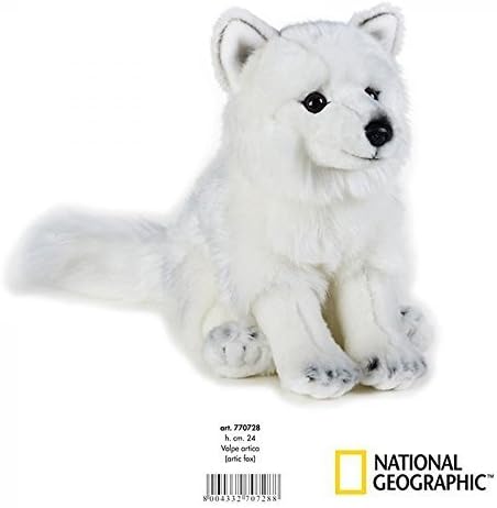 venturelli 770728 plush arctic fox 35x20 national geographic ser by VENTURELLI