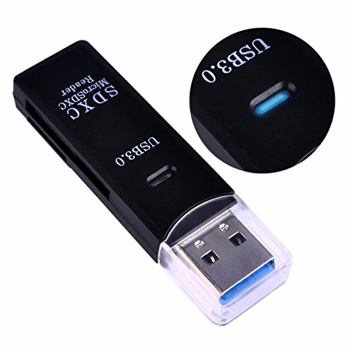 USB 3.0 Kartenlesegerät TF & SD Kartenslots Memory Card Reader USB Kartenleser für Micro SD/SDXC TF Karten - von Gilsey
