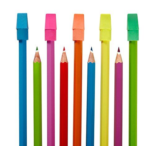 Swordfish, „Pencil Top Eraser“ Radiergummis als Kappe auf Bleistiften (25er-Packung) - 2
